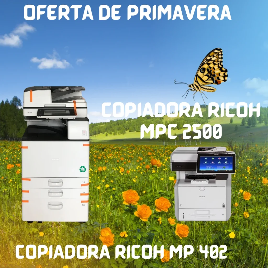 venta de copiadoras para una papeleria mpc 4504 color