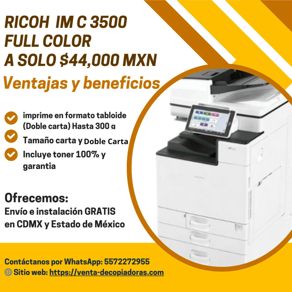 Impresora Laser Ricoh IMC 3500 "Remanufacturada"