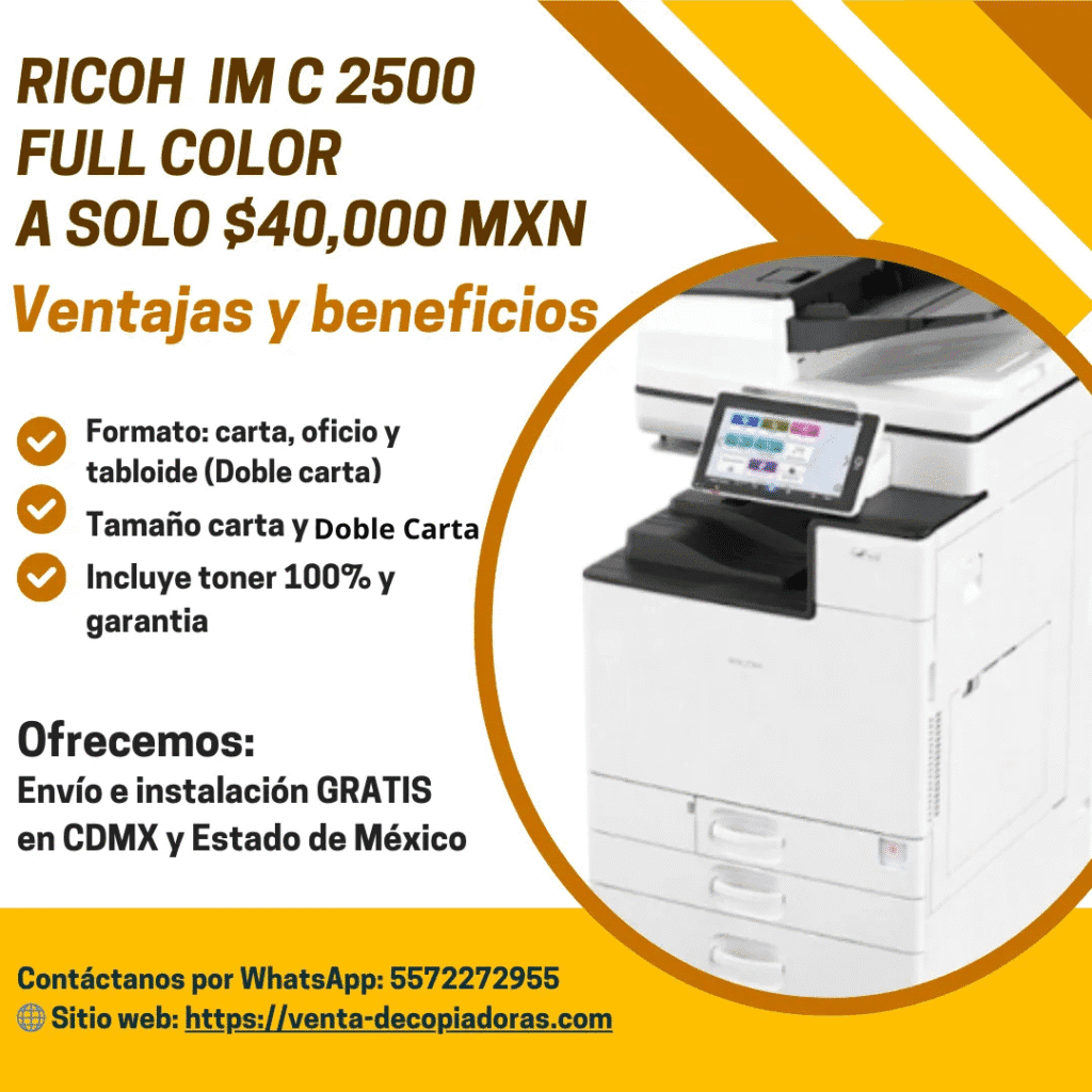 Impresora Laser Ricoh IMC 2500 "Remanufacturada"
