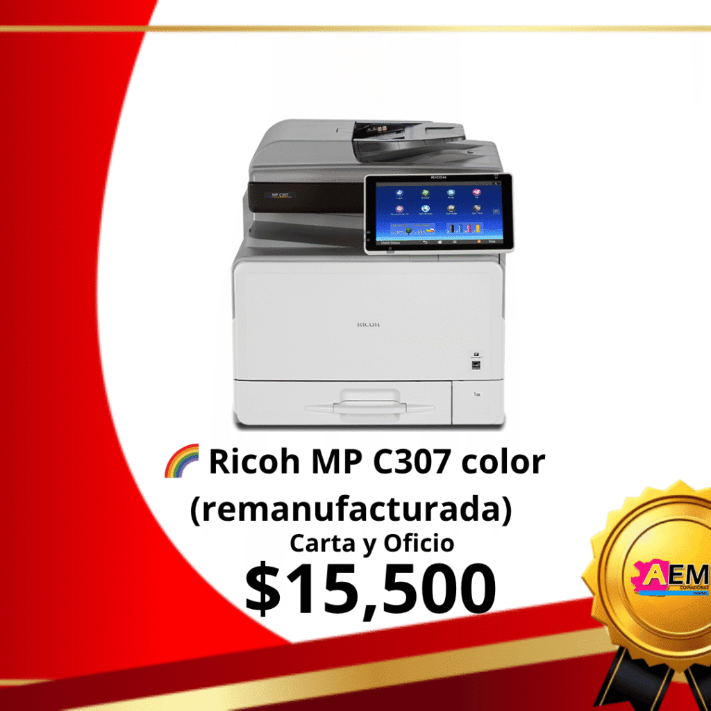 MP C307 Impresora Multifunción Láser Color Impresora Multifunción Láser Color
