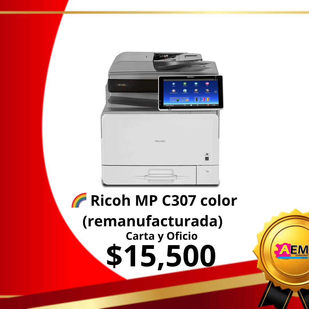 MP C307 Impresora Multifunción Láser Color Impresora Multifunción Láser Color