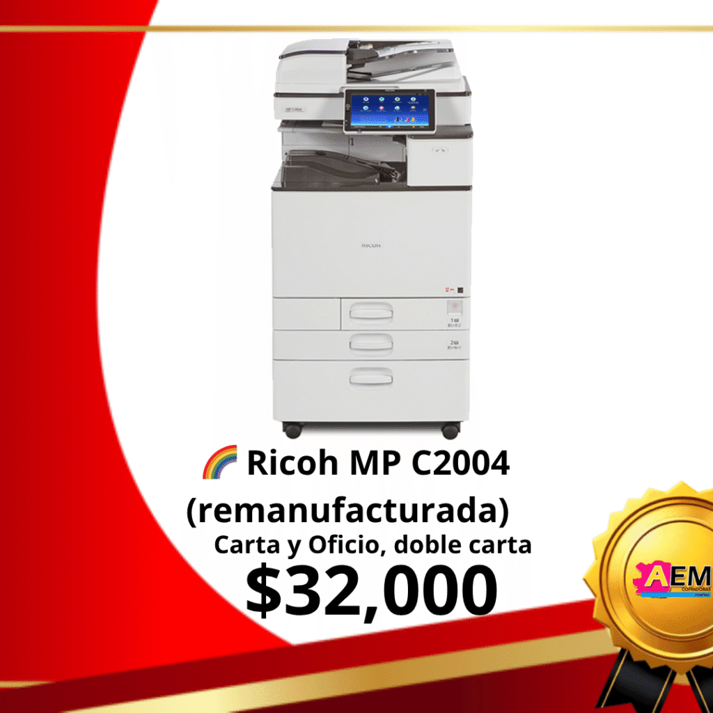 MP C2004 Impresora Multifunción Láser Color Impresora Multifunción Láser Color