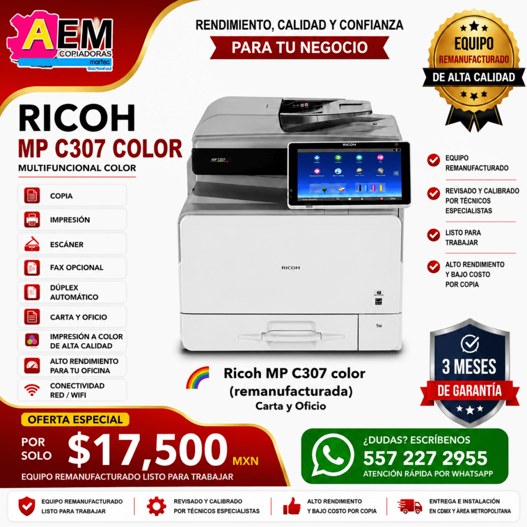 copiadora ricoh a color economica